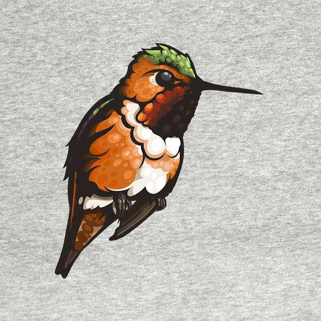 Rufous Hummingbird by Ginboy